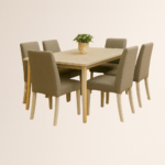 LUKY – Table salle à manger avec 6 chaises BERLIN
