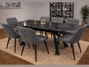 table porcelaine noir