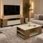 Ensemble Meuble TV et Table Basse LEA