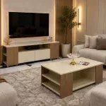 Ensemble Meuble TV et Table Basse LEA