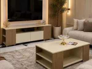Ensemble Meuble TV et Table Basse LEA